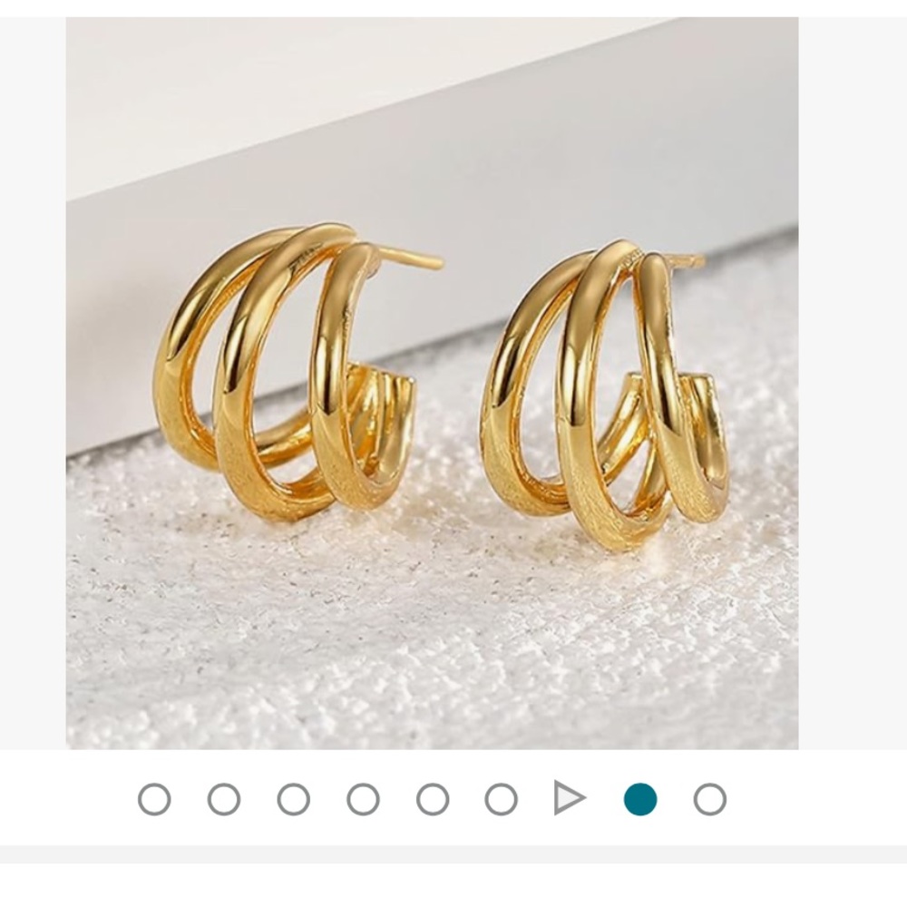 Gold hoop earrings